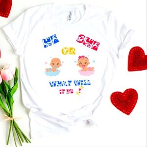 Custom gender reveal tshirt